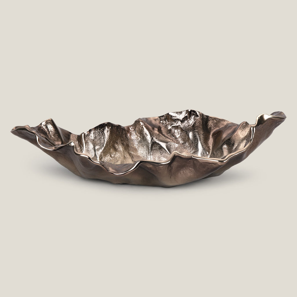 Eternity Gold Metal Decor Platter