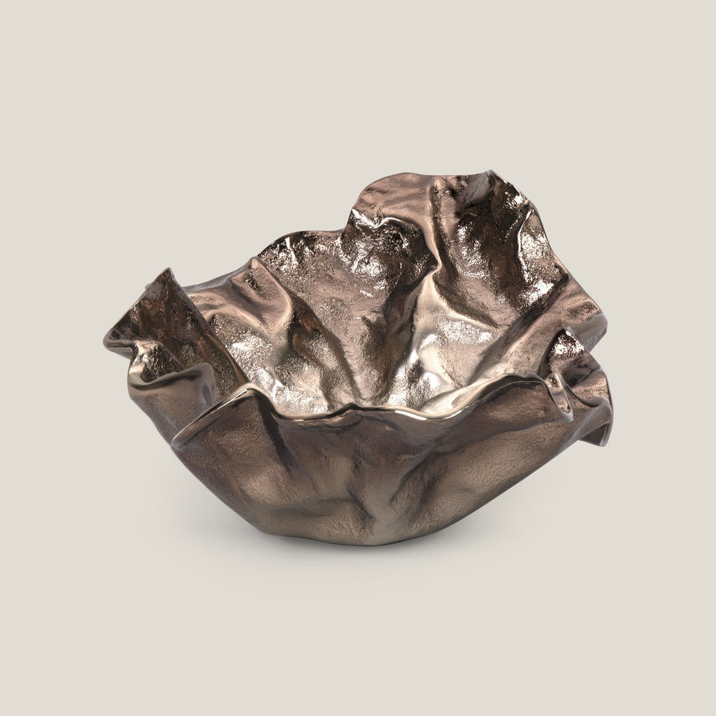 Eternity Gold Metal Decor Platter