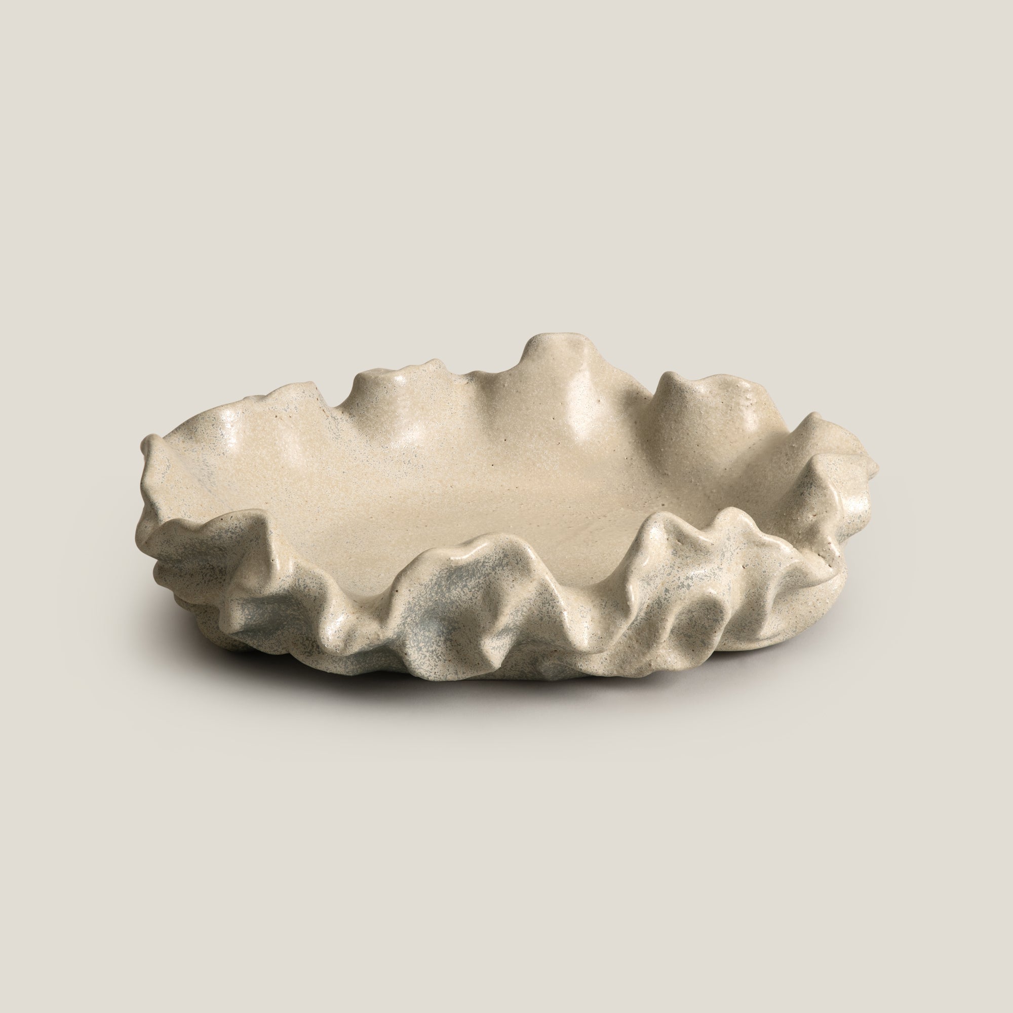 Ruche Grey Ceramic Decor Platter